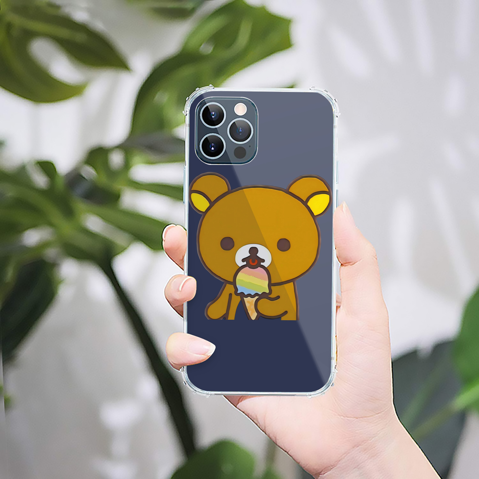 （画像用） リラックマ リラックマ キイロイトリ Rilakkuma Korilakkuma Kiiroitori 【iPhone 12シリーズ対応】透明スマホケース（クリアソフトケース）